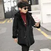 Coat Kids Boys Woolen Jacket Coats Quality Autumn Winter Plus Velvet Thicken Children Boy Outerwear 2 Färger för 3 4 6 8 10 12 14Y 230311