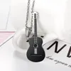 Łańcuchy miqiao gitara na gitarze instrument muzyczny wisiorek dla mężczyzn chłopcy kobiety przyjaciele prezent biżuteria moda kpop