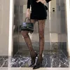 Women Socks Black Sexy Constellation Tights Spring Summer Printed Pantyhose Mesh Stockings Tattoo Gothic