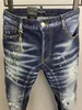 DSQ PHANTOM TURTLE Jeans da uomo Jeans firmati di lusso da uomo Skinny strappati Cool Guy Jeans con foro causale Denim Fashion Brand Fit Jeans Me348W