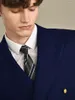 Men's Suits Men Double Breasted Jackets 2023 Autumn Winter Slim Fit Casual Deep Blue Blazer Wedding Groom Wear Handsome Boy Clothing