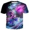 Heren T-shirts 2023 Fashion League Of Legends Kda Akali 3d Gedrukt T-shirt Mannen Vrouwen Zomer Casual Korte Mouw Anime harajuku Stijl Tops