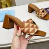 sexiga plattformar för skor designer tofflor sommar slides högklackat sandaler för kvinnor läder mode tofflor sizi 11