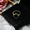 Designer Love Ring Luxury Ring Womens smycken Van Charm Band Four Leaf Grass Elegant Cleef Fashion XS1B