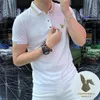 2023 New Hotsales Designer Polo Shirts Men Luxury Polos Casual Mens T Shirt Letter Print Embroidery Hot drill Fashion High Street Man Tee Top Size M-4XL