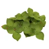 Kwiaty dekoracyjne sztuczne liście zielone zieleń na środkowe elementy tła DIY