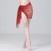 Stage Wear Bandage spódnica tańca Tańca Tańca Tańca cekin kwadratowy szalik taniec kombinezon wydrążony z bawełny