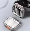 Obserwuj obudowy okładki szklanego szklanego ochraniacza Mod PC Armor Case dla Apple Iwatch Series 8 7 6 5 4 SE 40 mm 41mm 44 mm 45 mm sekundy Zmień na Apple Watch Ultra 49 mm