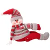 Juldekorationer gardin spänne älg form söt jultomten hem snögubbe1