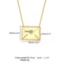 Chains Love Letters Envelope Pendant Necklace Stainless Steel Jewelry Confession You For Valentine Day Mother Gift