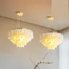 Pendellampor restaurangbelysning sovrum lampa nordisk ins tjej net röd modern varm romantisk vardagsrumsskal ljuskrona