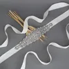 Wedding Sashes TRiXY S233 Stunning Wide Rhinestones Belt Crystal Sash Dress Belts Bridal For Accessories