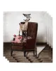 テーブルナプキン豚の椅子に座って座っている椅子4/6/8pcs布の装飾ディナータオルキッチンプレートのためのマットウェディングパーティーの装飾