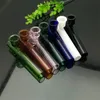 Rökande rör Nya Europa och Americaglass Pipe Bubbler Rökning Rör Vatten Glas Bong Glasrör med färgad klockmunn