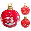 Party Decoration 60cm Christmas Ball Ornaments Creative Tree Decorations Outdoor Fun PVC Inflatable Toy Light Gift