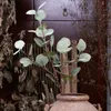 Couronnes De Fleurs Décoratives 1 Bundle Bouquet D'eucalyptus De Plantes Artificielles Pour La Décoration De Mariage De Bureau À Domicile Faux Plantes Vertes Décor Soie Fl