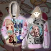 Sweats à capuche pour hommes Nene Yashiro Toilet-Bound Hanako-kun Sweat-shirts imprimés en 3D Cosplay Veste de manteau décontractée