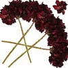 Dekorativa blommor 4 datorer Vintage Hortangea Artificial Decorations Faux för blommigt blommor Craft Burnt Fake Arrangement