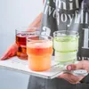 ワイングラスJustDolife Milk Juice Cup Glassシンプルな濃厚なコーヒーマグラテはホームオフィスのために飲む大容量