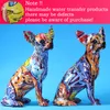 Dekorativa föremål Figurer Enkel kreativ färg Bulldog Chihuahua Dog Statue vardagsrum Ornament Hemintrång Vinskåp Office DE 230311