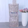 Крышка стулья CH004ME Custom Made 2023 Вышивка Sparkly Gold Light Floral Sequin Standard Chiavari Cover