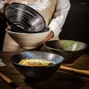Bols Japonais Vaisselle En Céramique Creative Ramen Soupe Nouilles Maison Restaurant Commercial Bol Cuisine Vaisselle 7/8/9 Pouces