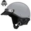 Casques de moto pour homme Moto Helm Motocross Adultes DOT Approuvé Casque Moto Scooter Vintage Half Face