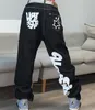 Men s Jeans 2023 Letter Print Baggy Y2k Men High Street Vintage Hip Hop Waisted Casual Straight Wide Leg Women Pants 230311