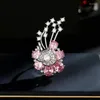 Orecchini pendenti Dolce dichiarazione Anelli di fiori Set di gioielli per donna Designer di marca Orecchini floreali placcati in oro Ago in argento 925