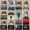 Racer vintage tin teken poster mororcycle metalen borden plaque muur decor garage ijzer schilderij man cave pub bar home decoratie gepersonaliseerde kunst decor maat 30x20cm w01