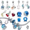 925 Silver Fit Pandora Original Charms Diy подвесные женские браслеты момент момент момента к ключ кольцо маленькая сумка сердце