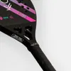 Tennis Rackets Professional Carbon Paddle Soft EVA Face With Padel Bag Cover For Men Women Training Accessories 230311