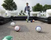 5m-10m Table de boule de billard gonflable terrain de football terrain de jeu de billard en PVC avec balles et ventilateur à vendre