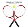 Tennisrackets 2 stks hoogwaardige kinderen training voor jeugdkinderen met 1 bal en covertas 230311