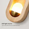 Wandlampen Nordic LED Massivholz Moderne Schlafzimmer Nacht Wohnzimmer Beleuchtung El Sconce Aisle Küche Dekorative Leuchte