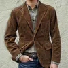 Abiti da uomo di marca velluto a coste giacca sportiva da uomo primavera autunno vintage giacche da uomo in cotone casual slim fit vestito maschile taglia M-3XL Homme