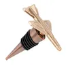 Creative Airplane Wine Stopper Space Shuttle -vormige metalen wijnkurken voor huwelijksfeestje Gastencadeaus