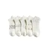 Kvinnors strumpor 10 par vita blommor design casual vår sommar bomull kort ankel sock för damer flickor kvinnlig tunt sokken