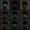 Lunettes LED Rave Toy, obturateur spécial, éclairage monochrome, nuances lumineuses, vêtements pour fête de noël