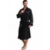 Mäns Robes Herr Silk Satin Pyjamas Sleepwear Robes Robes Bathrobe Nightgown S ~ 3XL 230313