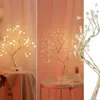 Veilleuses carte de noël arbre lumière fil de cuivre feu utilisé fête de mariage décoration de la maison USB luciole Anime