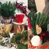 Dekorativa blommor Heminredning Bröllopsdekorationer Party Supplies Christmas Xmas Tree Decoration Pine Branches Artificial Plants
