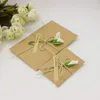 Embrulho de presente 10pcs Retro Envelope Manual Postcard Cartão de arte Diy Art Flor Dry Flor Graduation