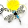 Keychains Keychain Jewelry Cute Dragonfly Ms. Gift Crystal Rhinestone Car Pendant Fashion Män och kvinnor bär vild xDPQQ