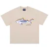 FG herrkläder | Vår/sommar ny mode märke American Shark Letter Print Par Kort ärm T-shirt Mäns lös