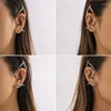 Dos Boucles d'oreilles Gothique Elf Earcuffs Non Piercing Cartilage Climber Ear Wrapped Stud