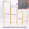 Party Decoration 1pcs Golden Column Stand Rustproof Wedding Geometric Holder Centerpiece Prop Iron Art Detachable Flower Rack