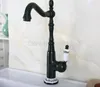 Bathroom Sink Faucets Basin Black Oil Rubbed Bronze Kitchen Faucet Vanity Vessel Sinks Mixer Cold And Water Tap Tnf650