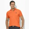 Summer Designer Mens Polos Ralph Short Rleeve Lapel Lose Plus Size Men T-shirt Lauren Top Tee Odzież Polo36ess