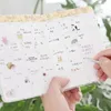 Coroczny plan Planner Comiesięczny Cotygodniowy Plan przenośny kawaii Pieszeń Notebook Śliczny Dziennik Flower Journal Office Artykuł